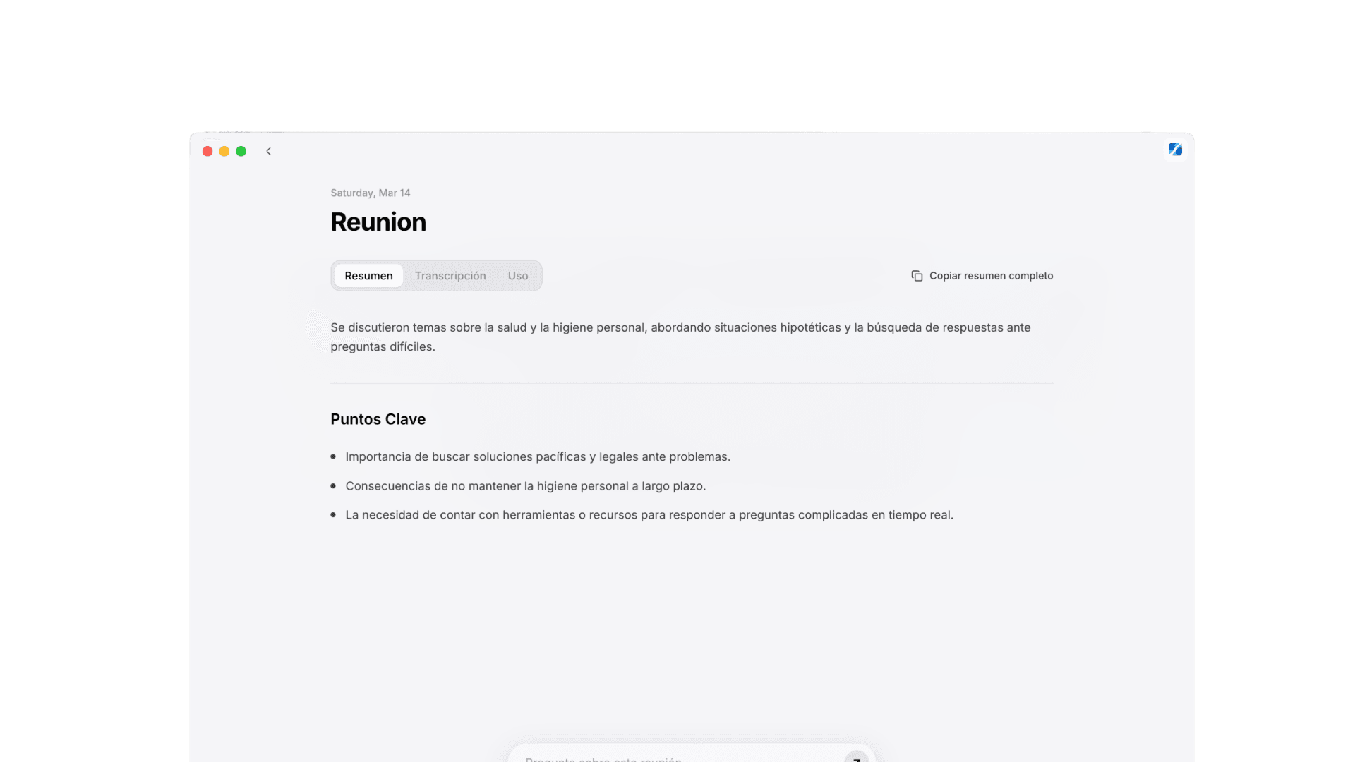 Resumen generado por IA